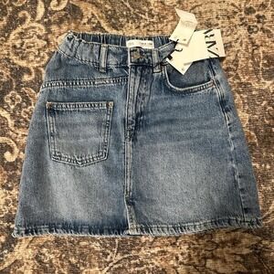 Zara kids denim skirt size 13/14 denim skirt new with tags